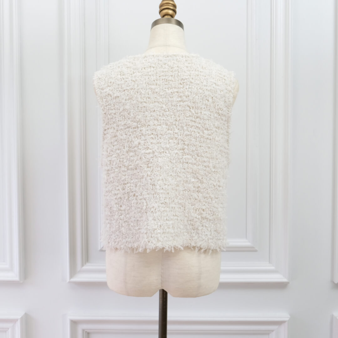 Classic Knit Vest(WHITE)
