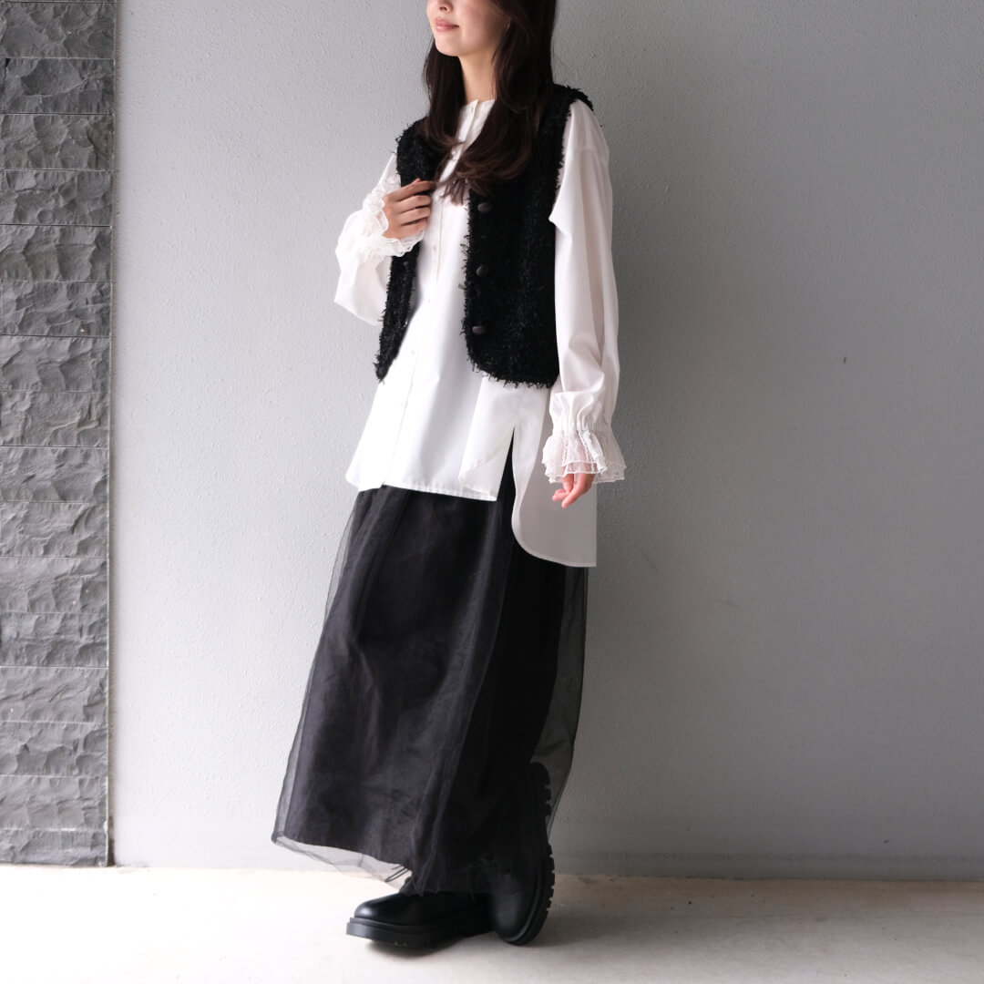 Classic Knit Vest(BLACK)
