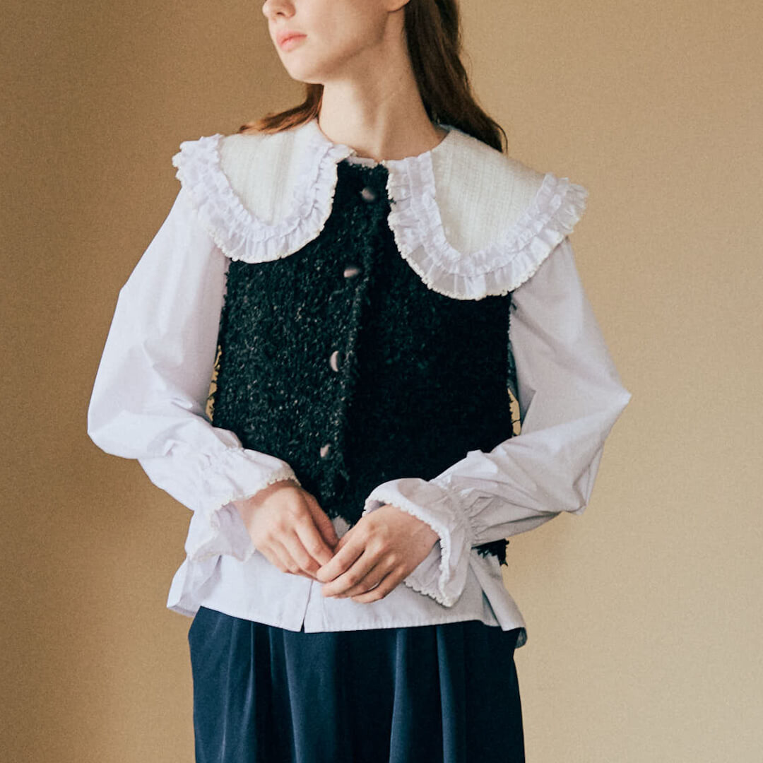 Classic Knit Vest(BLACK)
