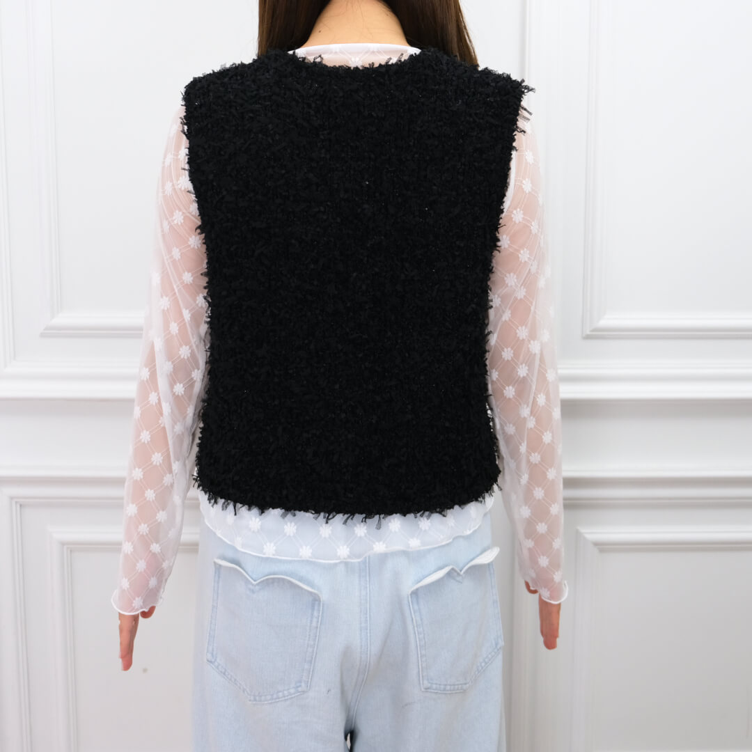 Classic Knit Vest(BLACK)