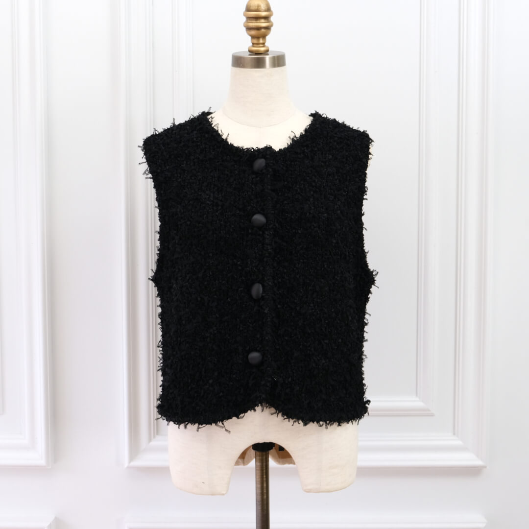 Classic Knit Vest(BLACK)
