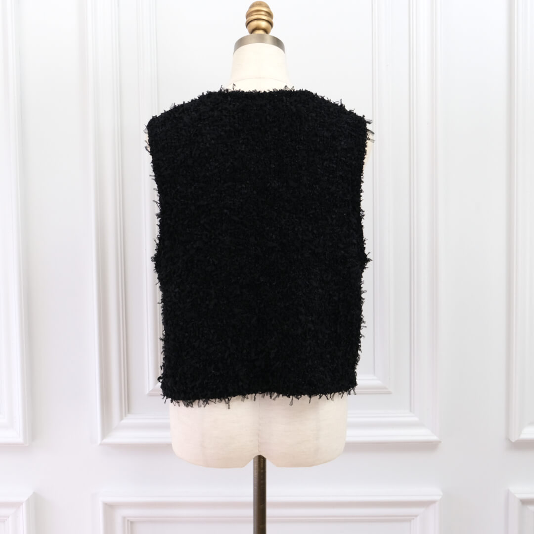 Classic Knit Vest(BLACK)