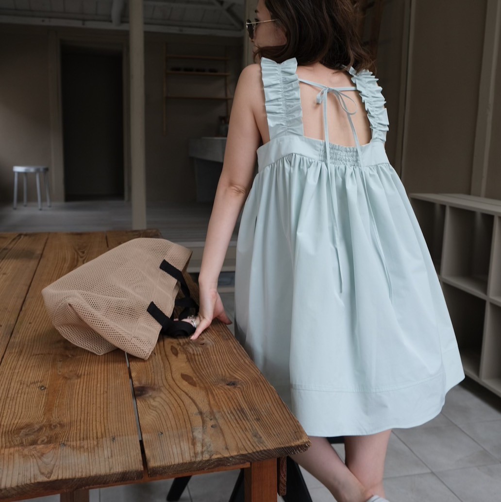 ラウンドフリルネックチュニック(MINTGREEN) | すべての商品