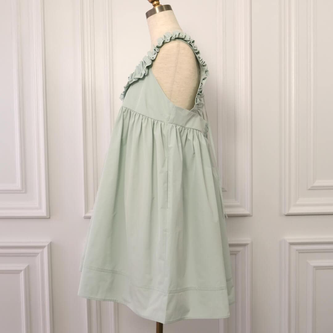 ラウンドフリルネックチュニック(MINTGREEN) | すべての商品