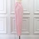 Smooth Tuck Pearl Pants(PINK)