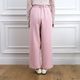 Smooth Tuck Pearl Pants(PINK)