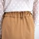 Smooth Tuck Pearl Pants(CAMEL)
