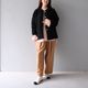 Smooth Tuck Pearl Pants(CAMEL)