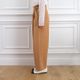Smooth Tuck Pearl Pants(CAMEL)