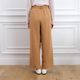 Smooth Tuck Pearl Pants(CAMEL)