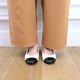 Smooth Tuck Pearl Pants(CAMEL)
