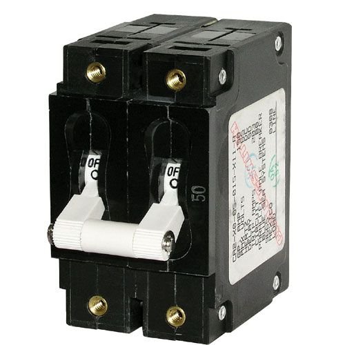 BLUESEA ブルーシー サーキットブレーカー 10A 白 ブレーカースイッチ ダブルポール Aシリーズ