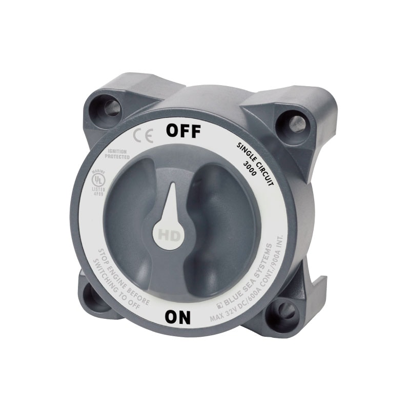 BLUE SEA ブルーシー 3000 バッテリースイッチ HDシリーズ ON/OFF 600A