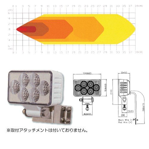 LED-18W SP 防水ＬＥＤライト 拡散 495ｇ リガーマリン REGAR 10261|ボート電装品|ボート用品・船舶用品