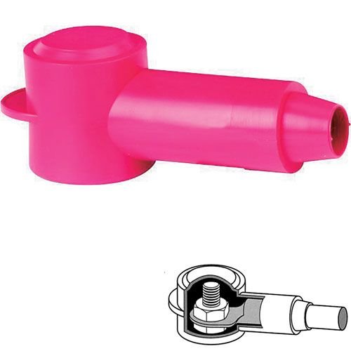 パワーポストカバー バッテリーケーブル端子保護カバー 赤 サイズ＃10-#18  ３個入り  4008