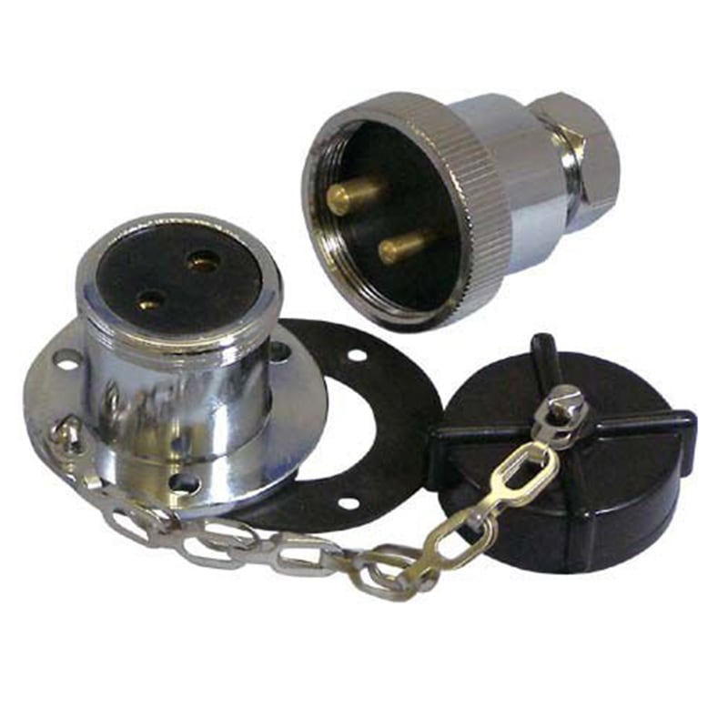 デッキコネクション 2極 5A 直流 電源 バッテリー 電気 防水 端子 取出 電気配線