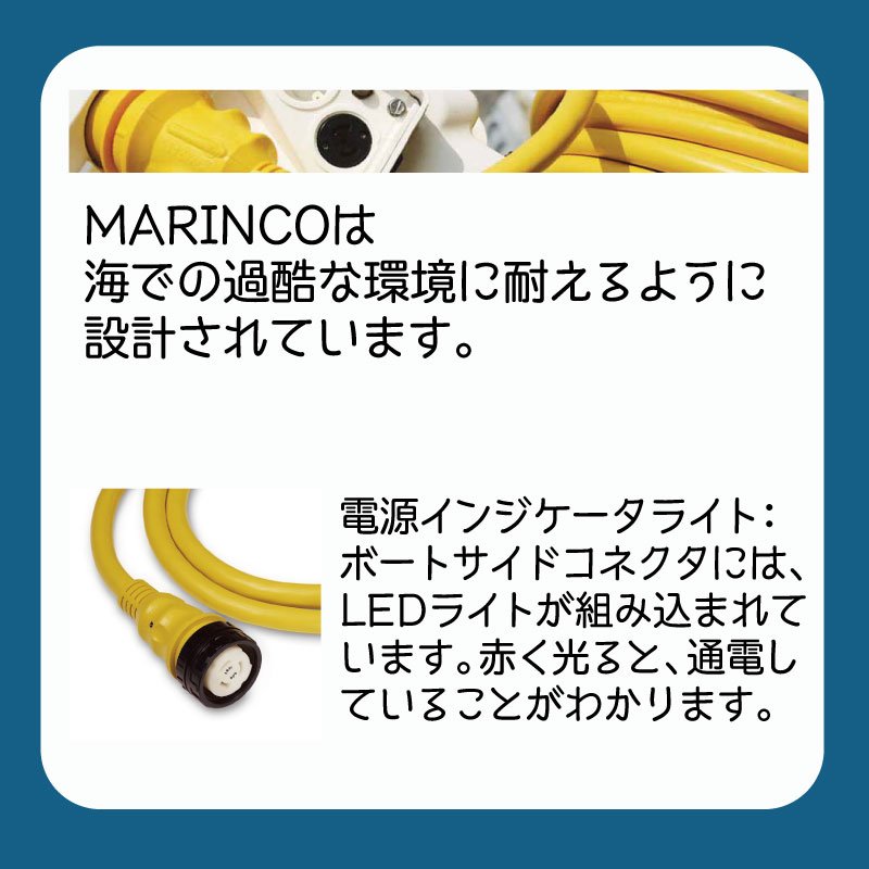 ユニマットマリン｜30アンペア 125V用通販】MARINCO マリンコ 陸電 