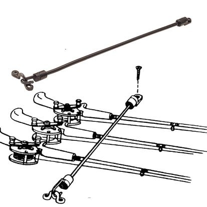 ロッドストラップ 45CM 釣竿 フィッシング 船 車内 保管用 挟む 固定 ロッドホルダー