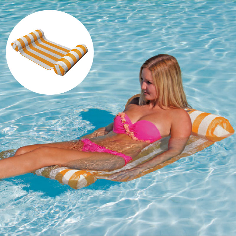プール用 ハンモック オレンジ 浮き輪 浮輪 プール 海 水遊び うきわ 大人 子供 インスタ