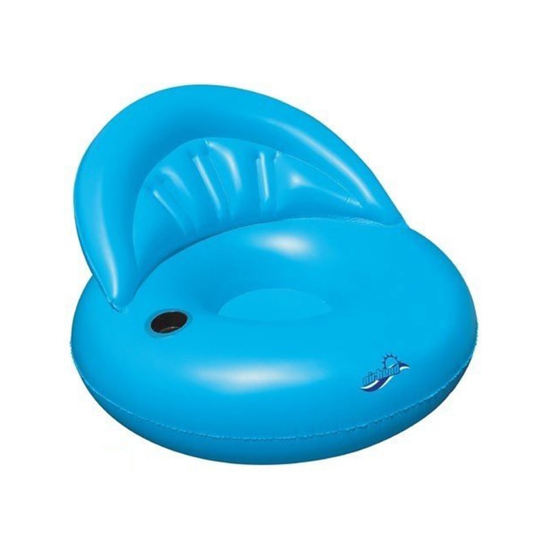 AIRHEAD フローティングチェア アクアブルー / AHDS-010 イス フロート 浮き輪 プール エアソファ