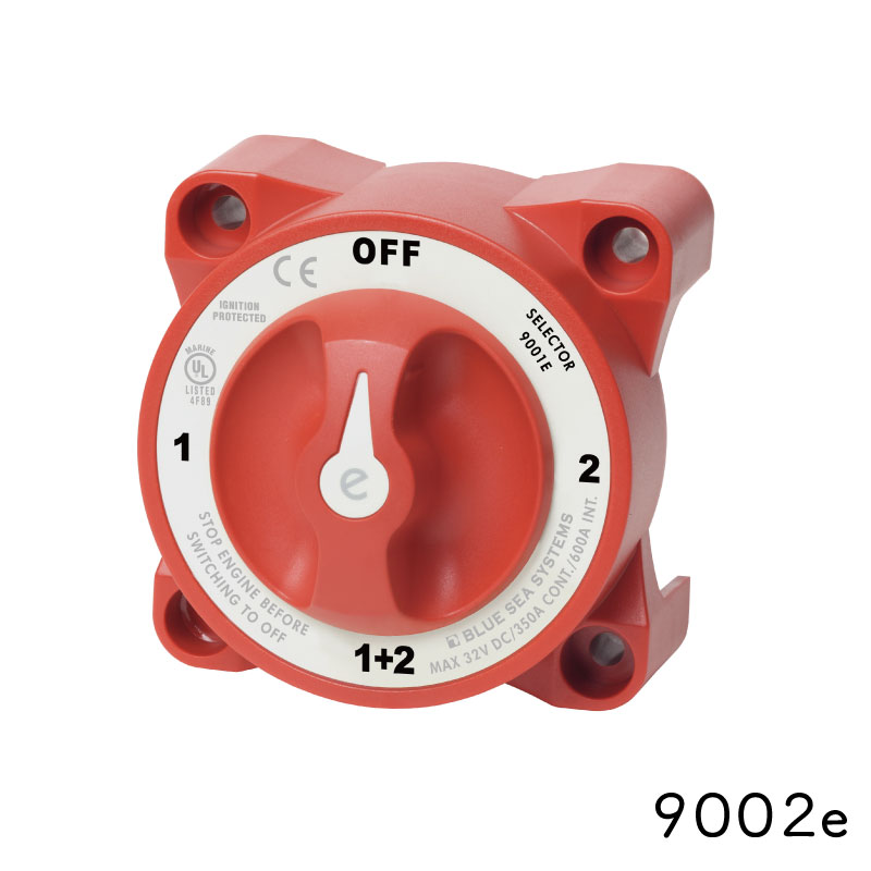 BLUE SEA ブルーシー 9002e AFD付 バッテリースイッチ eシリーズ ４ポジション 350A 船舶 ボート