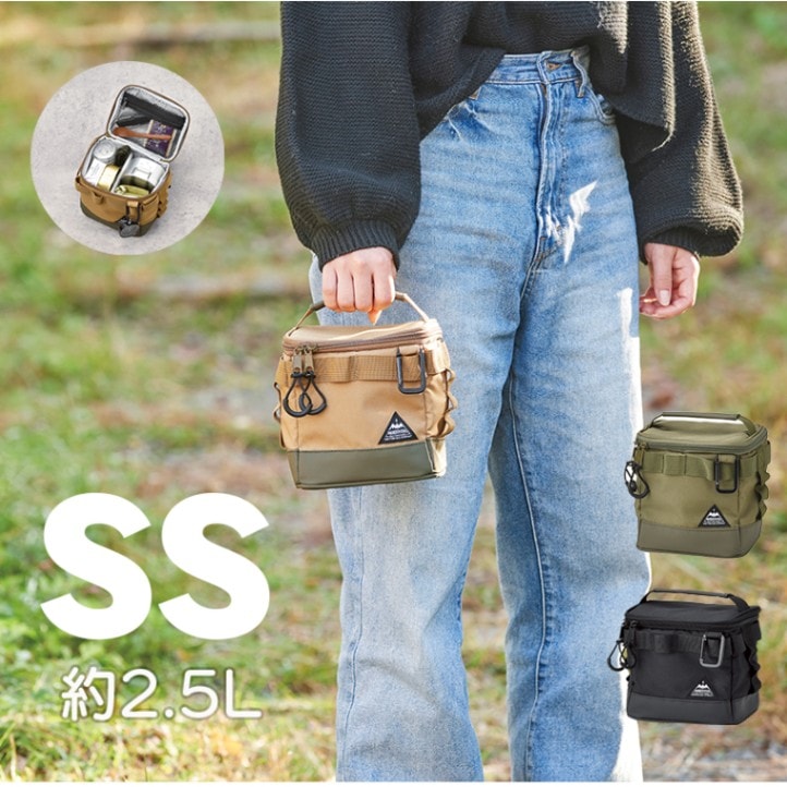 【選択あり】パーテーションバッグ　SSサイズ　スパイス 調味料 小物入れ 約2.5L 保冷バッグ |  アウトドア キャンプ