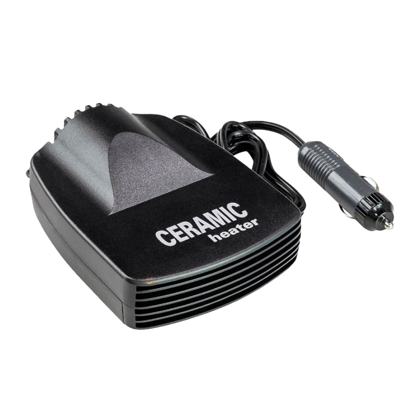 セラミックヒーター 13021-12 / 12V シガープラグ シガーソケット 車内用 黒