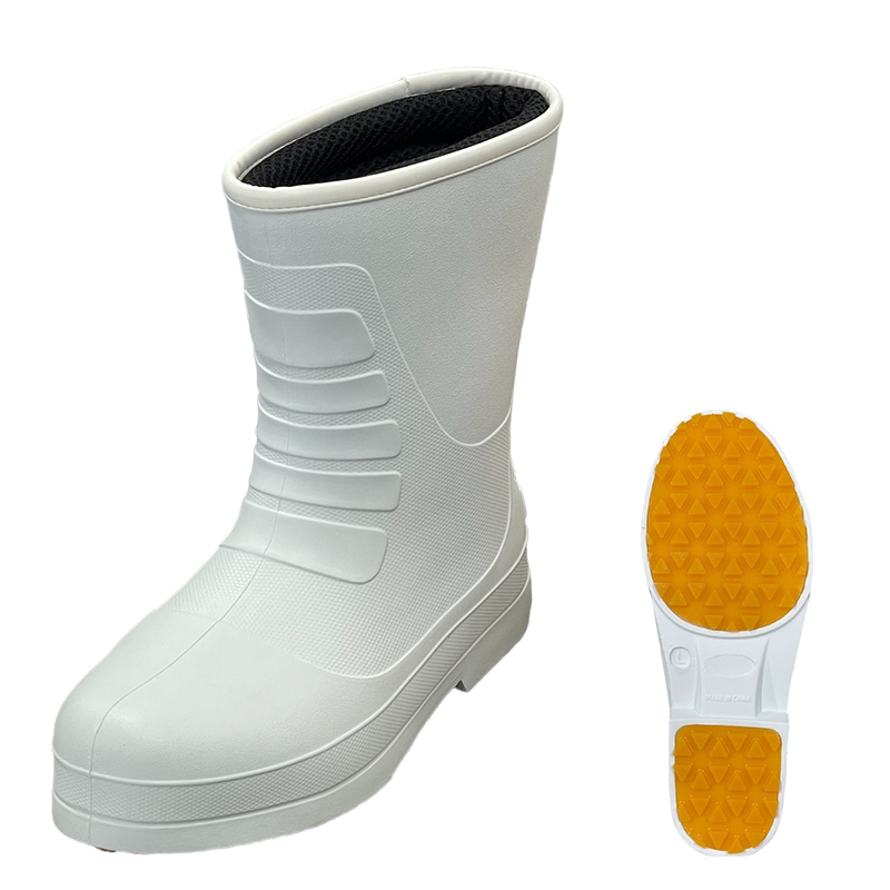 【選択あり】日進ゴム HyperV DELTA DSV-3600　長靴 3S SS S M L LL 3L / ホワイト 防滑 軽量 耐油 インナー入り 　