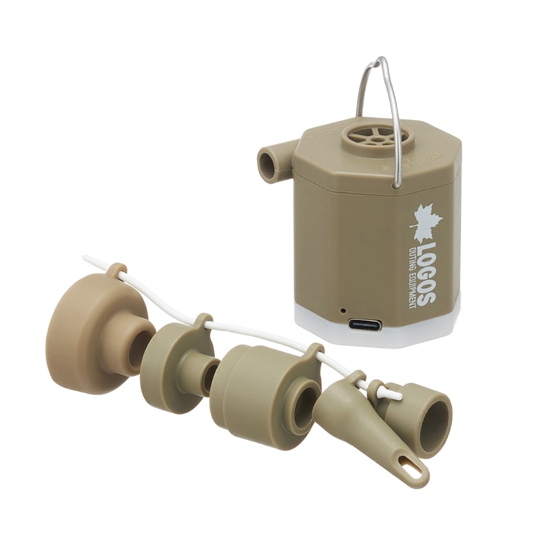 LOGOS ロゴス minimini電動ポンプ 81336598  / 空気 注入 排出 LEDライト