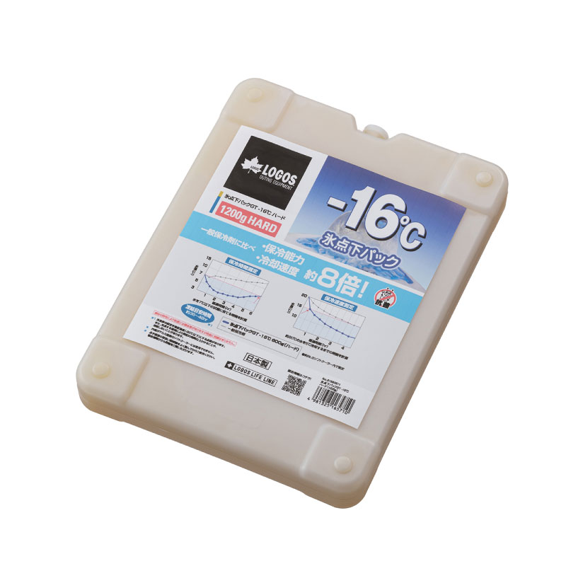 LOGOS ロゴス 氷点下パック ＧＴ-16℃ ハード 1200g / 81660611 保冷剤 長持ち クーラーボックス 日本製