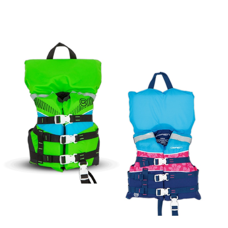 【選択あり】 OBRIEN オブライエン CHILD NYLON LIFE JACKET W / 子供用ナイロンベスト グリーン ピンク