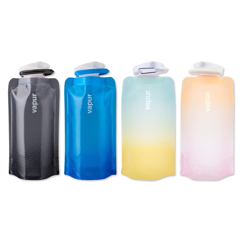 【選択あり】vapur ヴェイパー 折り畳める 水筒 Wide Mouth  0.5L  Cyan Blue  Cool Grey MOJAVE MALIBU 10195 10201 /  500ml　冷凍