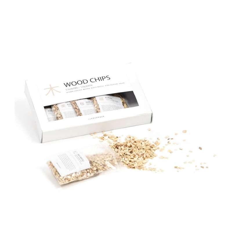 ADVANDER アドバンダー SMOKY TRICKS スモーキートリック 国産 燻製チップセット 5種類セット 各30g  / 山桜 楢 くるみ 赤松 栗