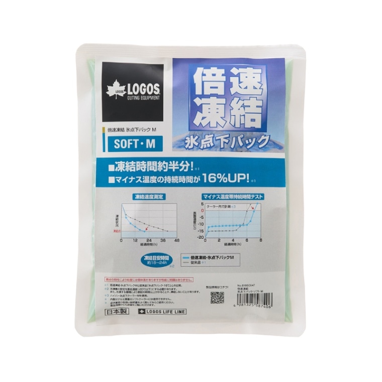 LOGOS ロゴス 倍速凍結・氷点下パック ソフトM