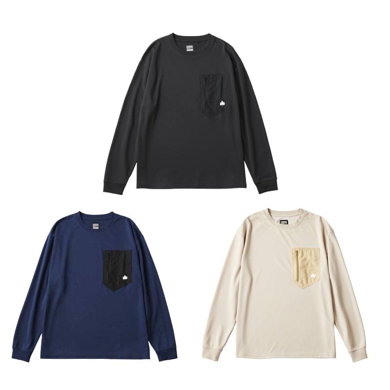 【選択あり】ロゴス LOGOS by LIPNER リカバリープルオーバー 全4色 3サイズ / ブラック ネイビー S M L XL 