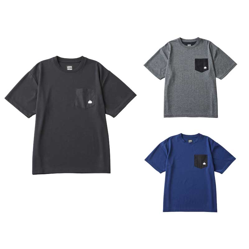 【選択あり】ロゴス LOGOS by LIPNER  ボディリカバリーTシャツ 全3色 / ブラック ネイビー グレー S M L XL XXL
