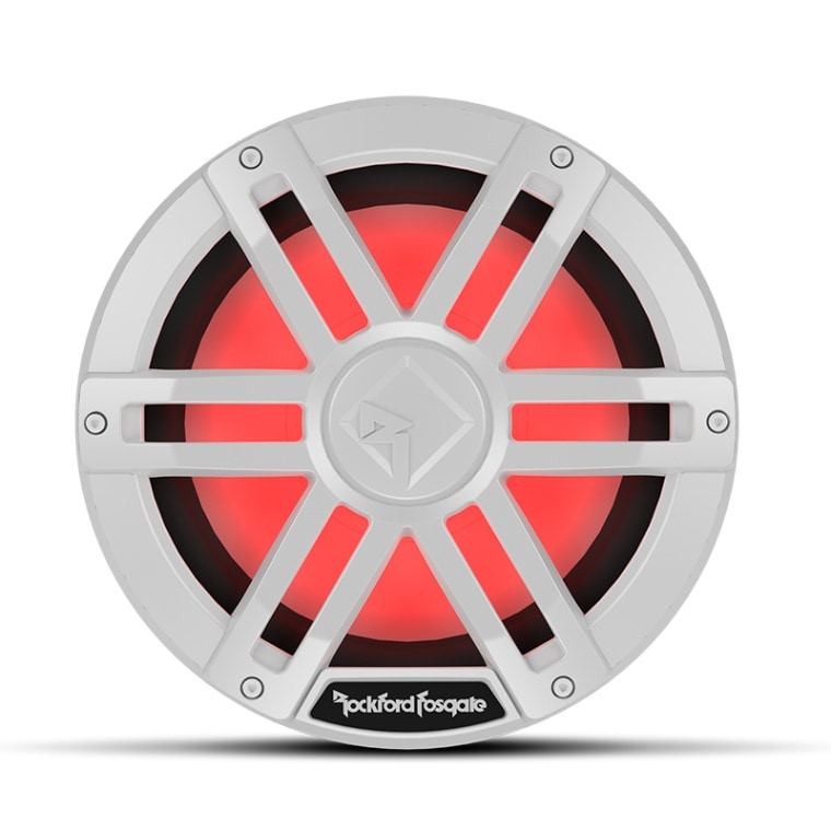 <取り寄せ>【選択あり】 Rockford Fosgate M1シリーズ Color Optix™ サブウーファー 10インチ / M1D2-10 M1D4-10 2Ω 4Ω ホワイト