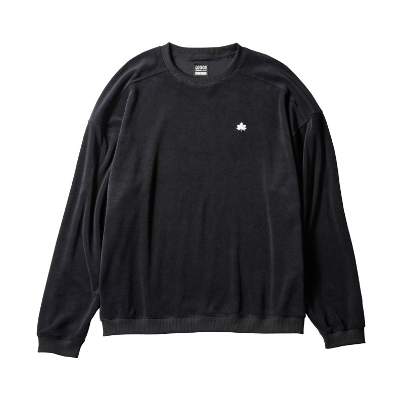 【選択あり】LOGOS by LIPNER ボディリカバリーベロアスウェット / S,M,L,XL ブラック / 35212711-35212714
