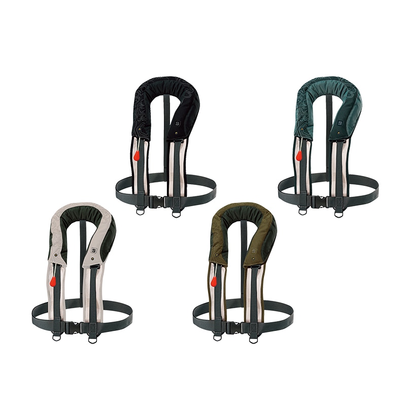 <お取り寄せ>【選択あり】BLUESTORM Re モーゲット(BSJ-8330RS)・自動膨張式 / ブルーストーム 首掛け 肩掛け 高階救命器具 ライフジャケット JCI 救命胴衣 桜マーク 船 国土交通省型式承認 タイプA 法定備品