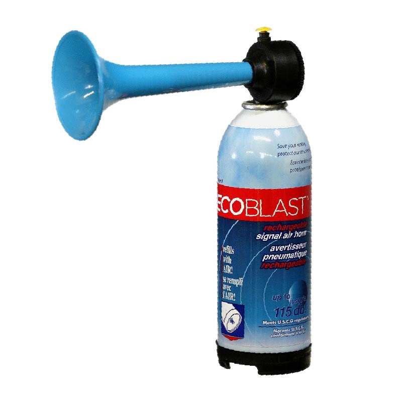 エコブラスト エアホーン+ポンプ / 空気補充式 115db 大音量 マリンホーン 予備 マラソン大会 釣り大会 熊除け エアポンプ付き 災害備え