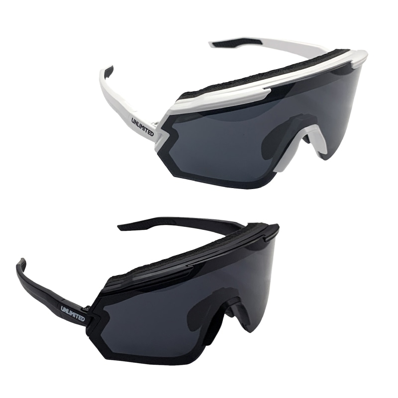 【選択あり】UNLIMITED アンリミテッド デュアル フレクション サングラス / ２Way ゴーグル 偏光ポリカーボネート 白 黒 ストラップ