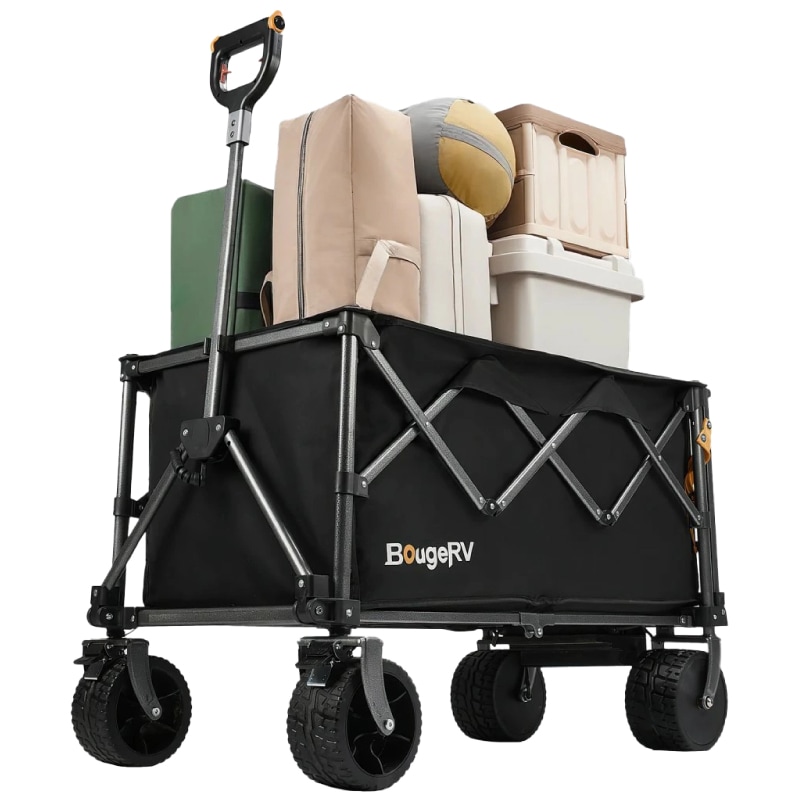 ＜メーカー直送＞BougeRV 楽GoWagon2 電動キャリーワゴン / 耐荷重200kg 速度３段階 電動アシスト キャンプ BBQ 施設移動 アウトドア コンパクト収納 カート