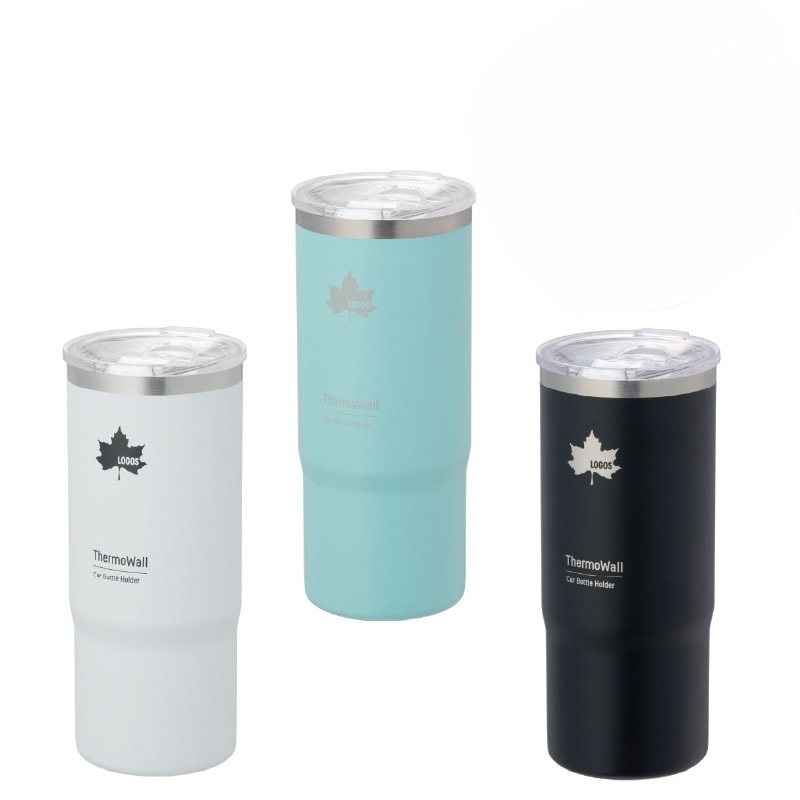 【選択あり】ロゴス LOGOS ThermoWall 真空断熱 カーボトルホルダー / 600ml対応 保冷保温 ドリンクホルダー タンブラー 2WAY 車載 アウトドア キャンプ サーモウォール