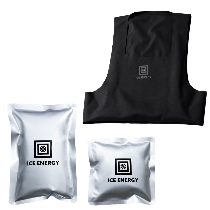＜送料無料＞【選択あり】アイスエナジー ウルトラフィットベスト アイスエナジー300g･600g / ICE ENERGY ファン付きウェア専用 冷却ベスト 空調ウェア 暑さ対策 熱中症対策 