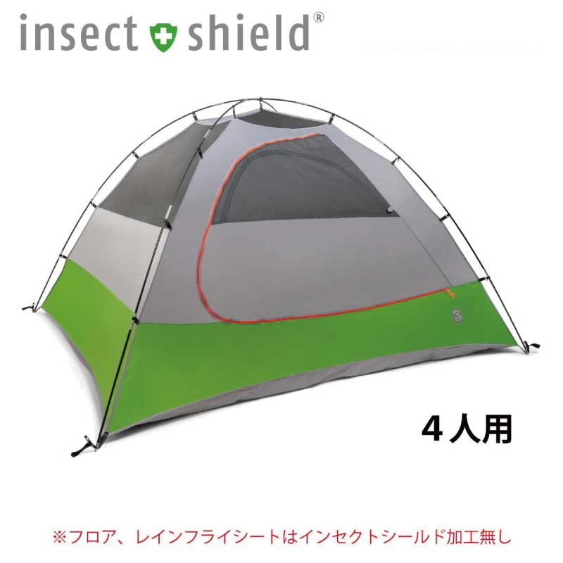 インセクトシールド 虫よけ素材 レジャー テント 4人用 ／キャンプ アウトドア
