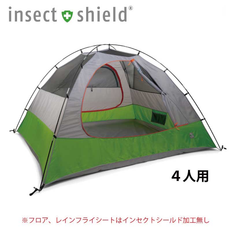 インセクトシールド 虫よけ素材 レジャー テント 4人用 ／キャンプ アウトドア