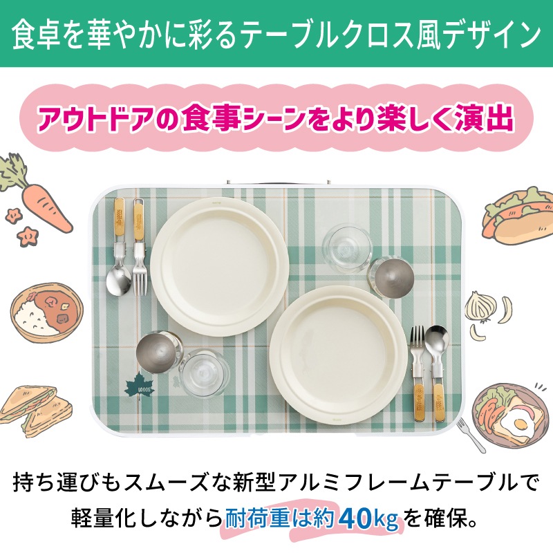 LOGOS ロゴス ソリッドテーブル 6040 / 73511001 アウトドアテーブル 2段階調整 コンパクト 軽量 アルミフレーム 組立て