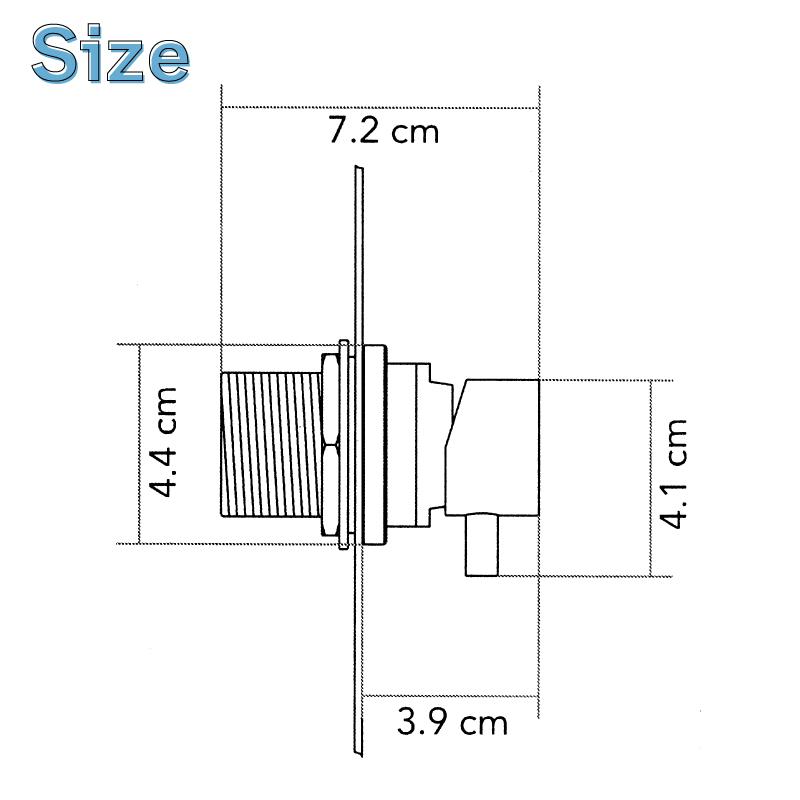 ミキシングタップ 開閉バルブ / キャンピングカー ボート 水周り 水道 蛇口 温水 冷水
