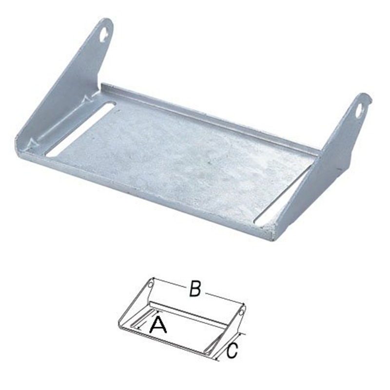 パネルブラケット トレーラー用 スチール製 112mm