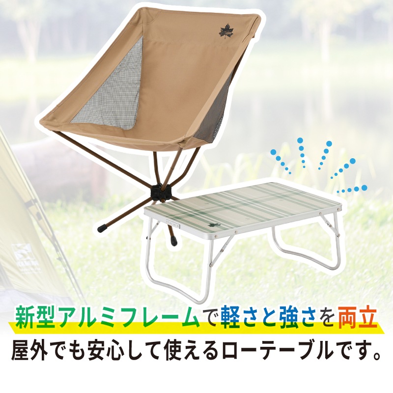 LOGOS ロゴス ソリッド ローテーブル 6040 / 73521000 アウトドア テーブル 屋内・屋外 コンパクト 軽量 耐荷重40㎏